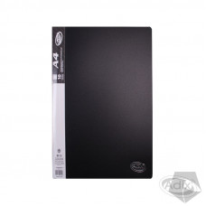 CARPETA A4 10 FUNDAS NEGRO ADIX