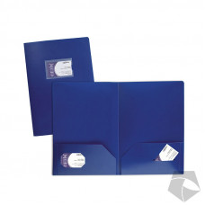 CARPETA SEMIN. OFIC. 2 TARJETERO EXTERNO AZUL