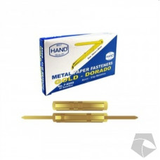 ACCOCLIP METALICO 50U DORADO HAND    