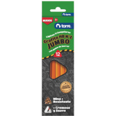 LAPIZ GRAFITO JUMBO TRIANGULAR 12UN TORRE