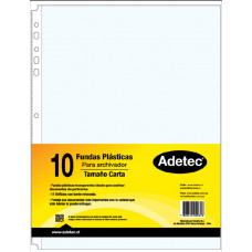 FUNDA CARTA B/BLANCO 10UN ADETEC