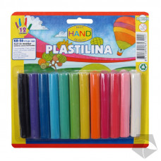 PLASTICINA 12 COLORES 175GRM HAND