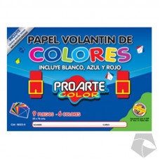 ESTUCHE PAPEL VOLANTIN PROARTE 9HJ. COL. 55X76  PROART