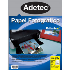 PAPEL FOTOGRAFICO INKJET CARTA BRILLANTE 170GR 50HJ ADET