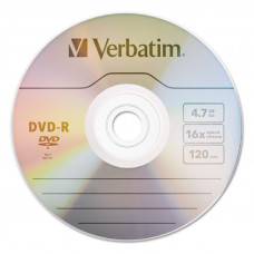DVD-R 4.7GB 120MIN 16X SLIM VERBATIM