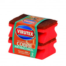 ESPONJA ACANALADA COBRE 2UND VIRUTEX